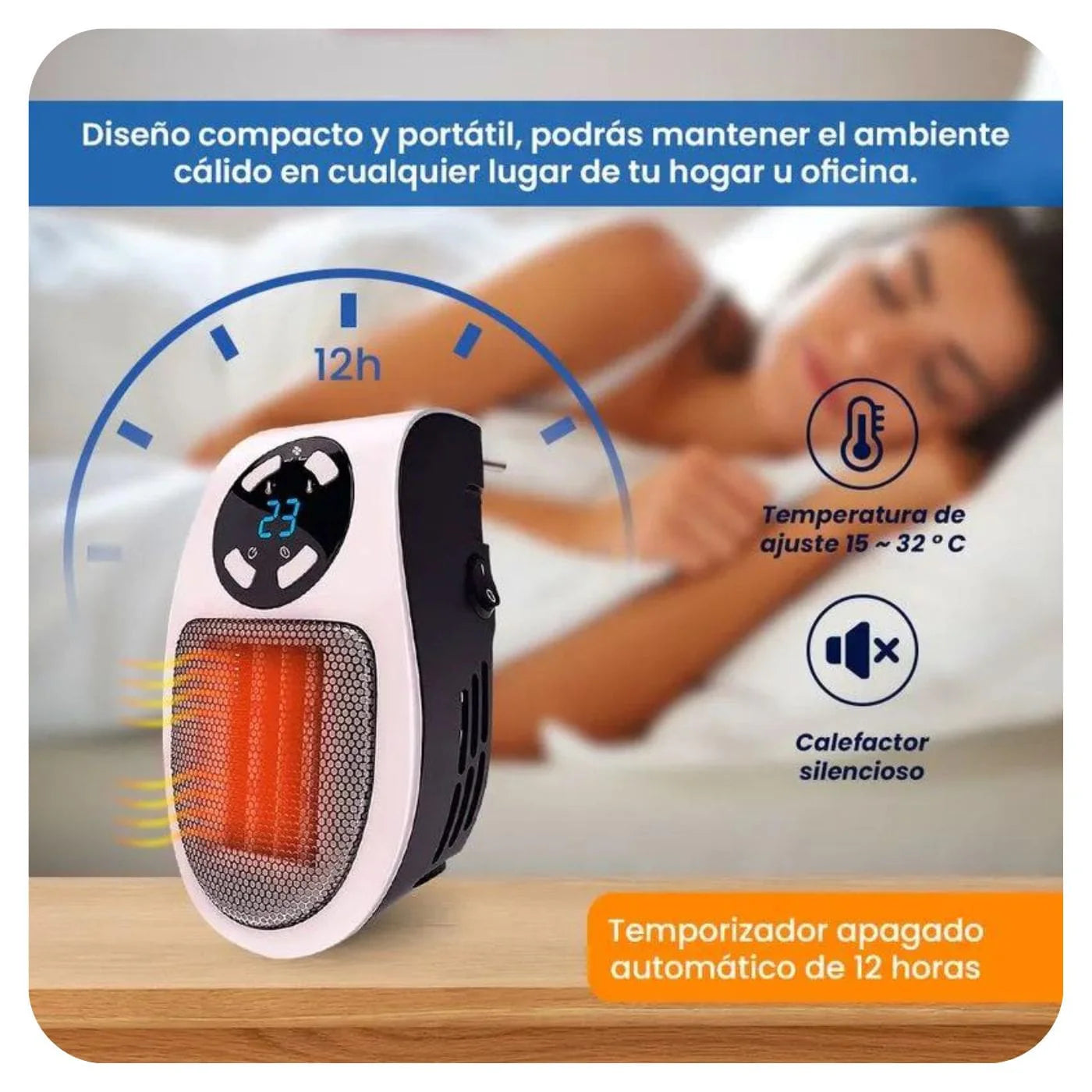 CALEFACTOR ELÉCTRICO PORTÁTIL