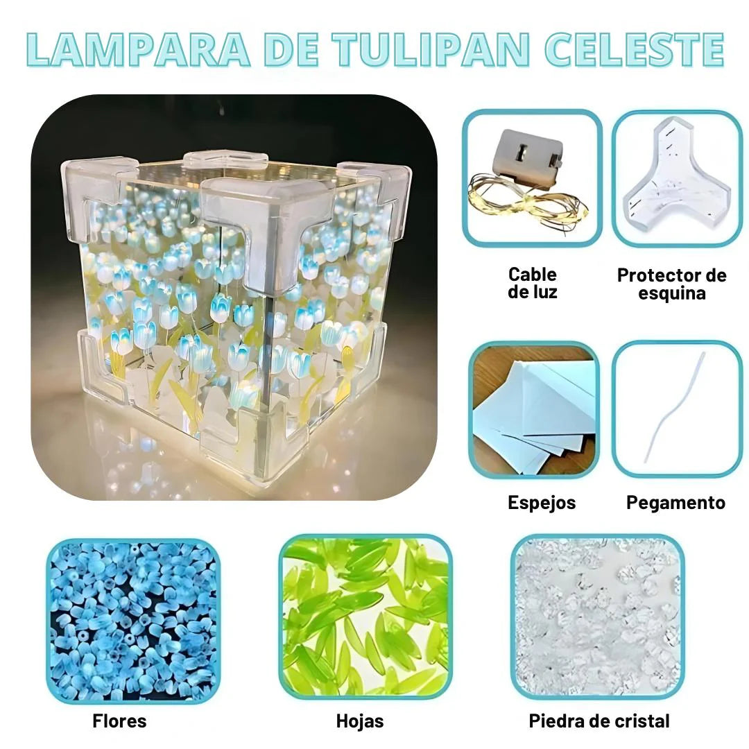 LAMPARA MÁGICA DE TULIPANES