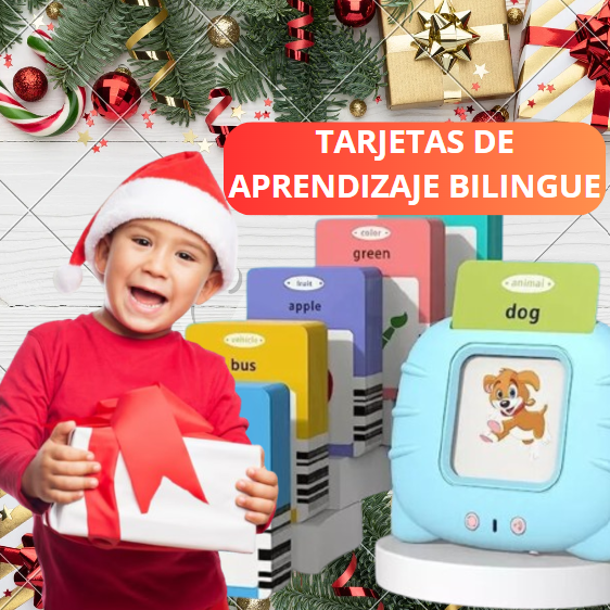 TARJETAS DE APRENDIZAJE CON SONIDO EN ESPAÑOL-INGLES