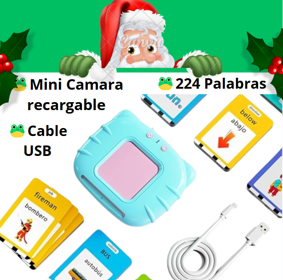 TARJETAS DE APRENDIZAJE CON SONIDO EN ESPAÑOL-INGLES