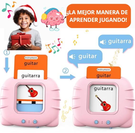 TARJETAS DE APRENDIZAJE CON SONIDO EN ESPAÑOL-INGLES