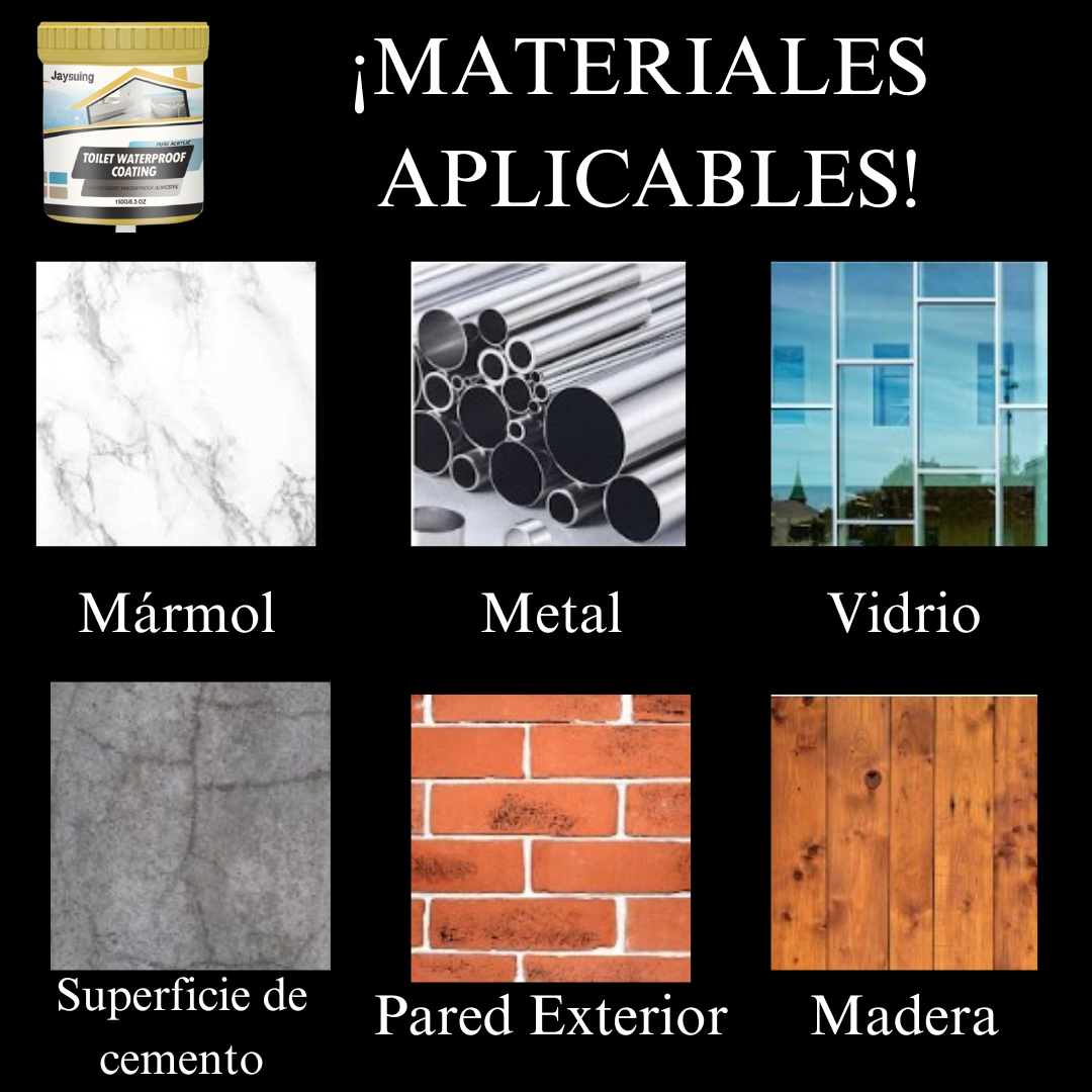 Pegamento impermeabilizante transparente para fugas de agua 150g